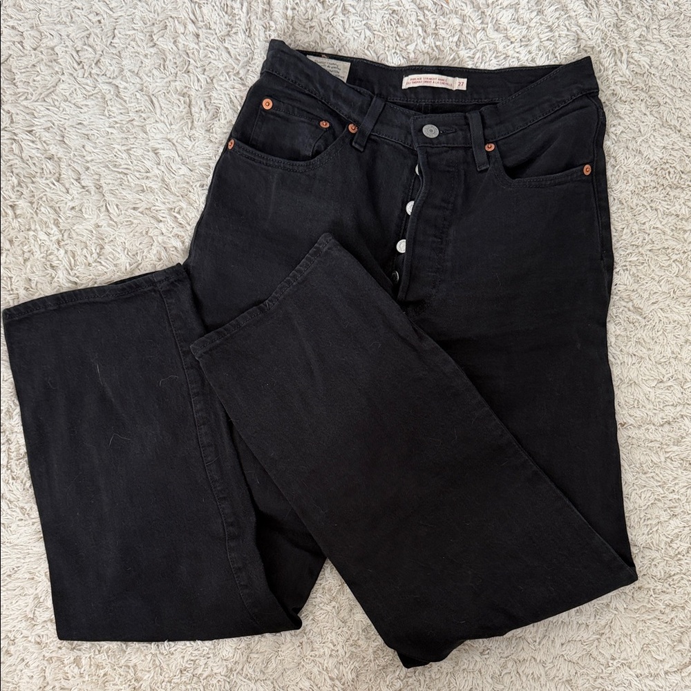 Levi's rib cage Straight ankle jeans